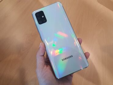 telefon j3: Samsung Galaxy A51, 128 GB, rəng - Ağ