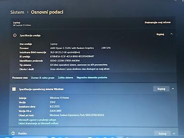 honor cene: HP 15-fc0008nm (7S4T4EA) laptop - Ekran: 15.6" FHD 1920x1080, IPS — 2