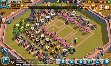 Rise of Kingdoms hesabı – inkişaf etmiş şəhər və zəngin inventar -