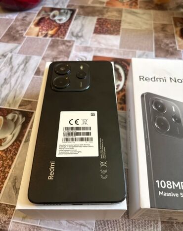 ноте 7: Redmi, Redmi Note 14, Колдонулган, 256 ГБ, түсү - Кара, 2 SIM