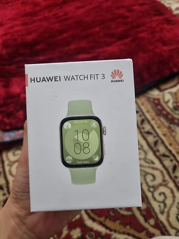 honor magic 9 pro: HUAWEI Watch Fit 3 (модель SLO‑B09), цвет Green, ремешок — 2