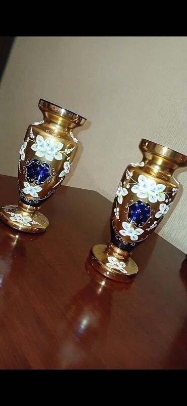 gul satisi: Набор ваз, Богемское стекло
