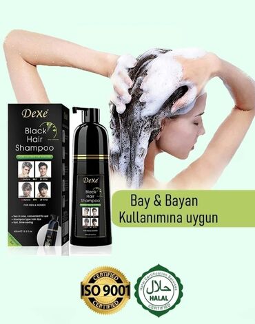 Şampunlar: Məhsul: Dexe Black Hair Shampoo – Saç Qara Rəngi Verən Şampun — 8