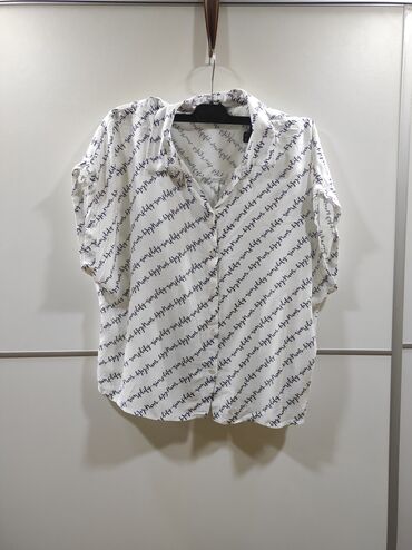 zara kratki sako: C&A, XL (EU 42), Viscose, Print, color - White