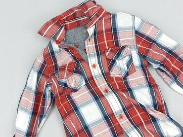 koszula tab collar: Shirt 5-6 years, condition - Very good, pattern - Cell, color - Multicolored