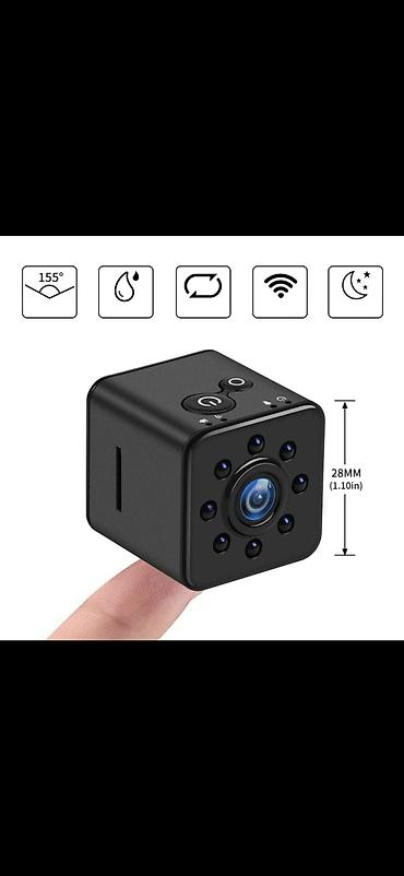 mini camera 69 azn: Mini Wi‑Fi təhlükəsizlik kamerası - Ölçü: 28 mm (ultra‑kompakt kub — 1