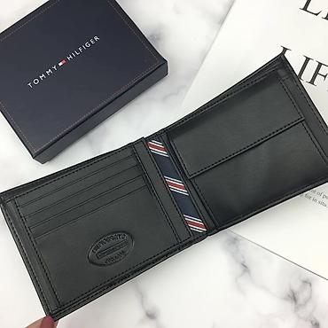 Портмоне: Мужское кожаное портмоне Tommy Hilfiger в фирменной коробке 🖤 — 3