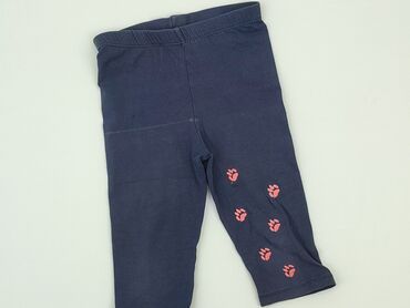 legginsy eko skóra brązowe: Legginsy, 9-12 m, stan - Dobry