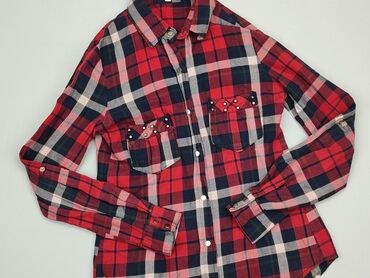 czerwona koszula w kratę dla dziewczynki: Bluzka Damska, S (EU 36), stan - Dobry