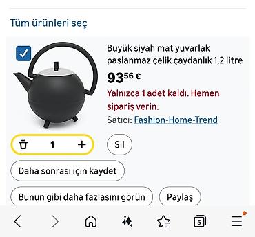 Dəm çaydanları: Yeni, Dəm caydanı — 8