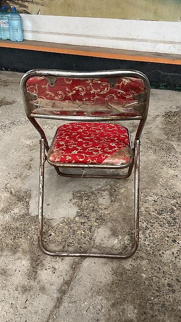 Mebel: Metal karkaslı qatlanan stul - Material: möhkəm metal çərçivə, yumşaq — 4