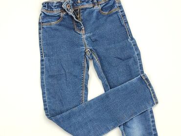 spodnie freesia 7 8: Spodnie jeansowe, Kiabi Kids, 7 lat, 122, stan - Zadowalający