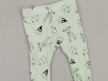 prążkowane legginsy niemowlęce: Leggings, 0-3 months, condition - Good