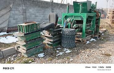 Производство пескоблоков: Пескоблок станок автоматика сатылат. Мешалка, лента, араба, станок — 14