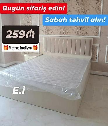 Ev və bağ: Yeni, İkinəfərlik çarpayı, Bazasız, Matras ilə — 3