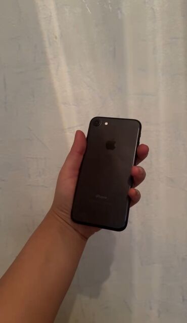 iphone temiri: IPhone 7, 32 GB, Jet Black, Barmaq izi