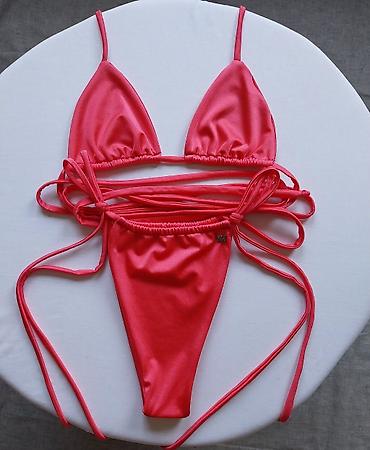 sanja: Bikini kupaći kostim – trodelni set (gornji deo + gaćice sa vezivanjem — 2
