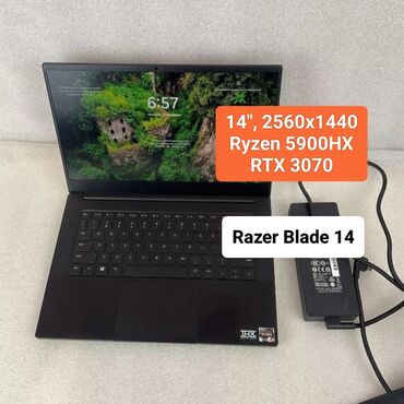 Ноутбуктар жана нетбуктар: Ноутбук, Razer, 16 ГБ ОЭТ, AMD Ryzen 7, 14 ", Колдонулган, Татаал эмес тапшырмалар үчүн, эс тутум SSD