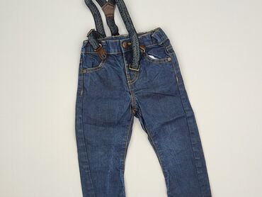 hm body niemowlece: Spodnie jeansowe, F&F, 12-18 miesięcy, stan - Idealny