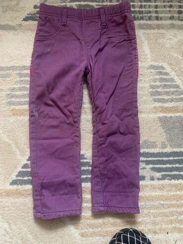 комбинезон детский осенний: Джинсы и брюки, цвет - Фиолетовый, Б/у