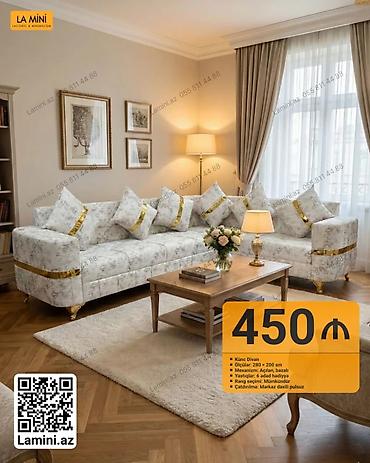 Ev və bağ: Künc divan – La Mini - Ölçülər: 280 × 200 sm - Mexanizm: Açılan — 1
