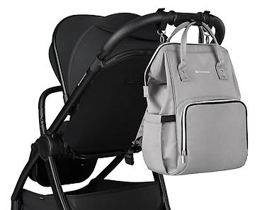 Rančevi, torbe i koferi: KikkaBoo Torba za mame Siena premium – light grey (Šifra: KKB2) — 11
