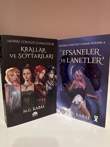 Kitablar, jurnallar, CD, DVD: HGOİ 2 ve 4 N.G. Kabal kitapları. Oxunmasına baxmayaraq, hər iki