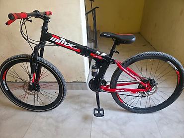 yesebet: BMX GTM tipli dağ velosipedi. Qara-qırmızı rəng kombinasiyasında — 1