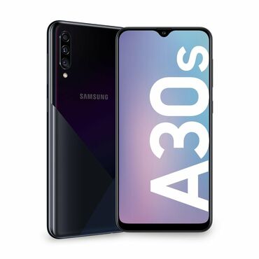 Samsung: Samsung Galaxy A30s, Б/у, 64 ГБ, цвет - Черный, 1 SIM, 2 SIM