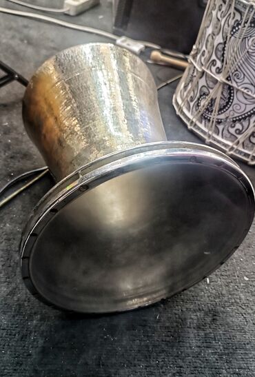 Охота и рыбалка: Metall gövdəli darbuka (doumbek) – zərb aləti -Ölçüsü 28 - Korpus