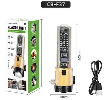 пожарные щиты: Фонарик с Аварийным молотком "F-37" Автомобильный