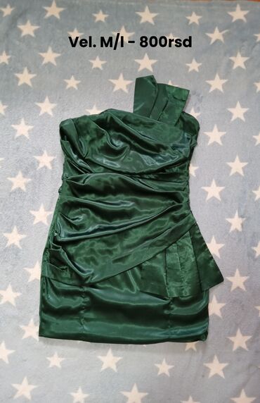 Dresses: M (EU 38), L (EU 40), color - Green, Cocktail, Without sleeves
