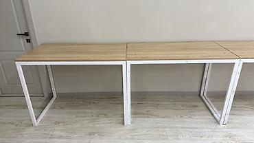 herman miller: Прямоугольный рабочий стол в сканди-стиле. За 2 стола 6000 сом - — 1