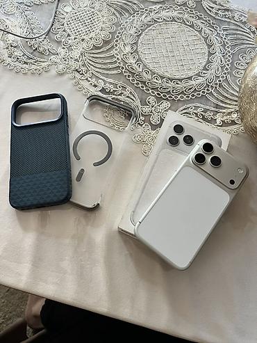 IPhone 17 Pro Max, Б/у, 256 ГБ, Серебристый, Чехол, Кабель, Коробка, 91 % at lalafo.kg IPhone 17 Pro Max, Б/у, 256 ГБ, Серебристый, Чехол, Кабель, Коробка, 91 %