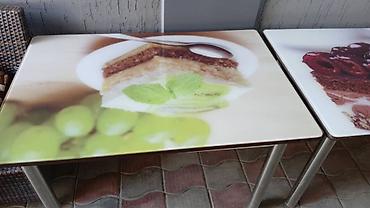 гостиные столы: Кухонные столы со стеклянной фотопечатью на столешнице - — 3
