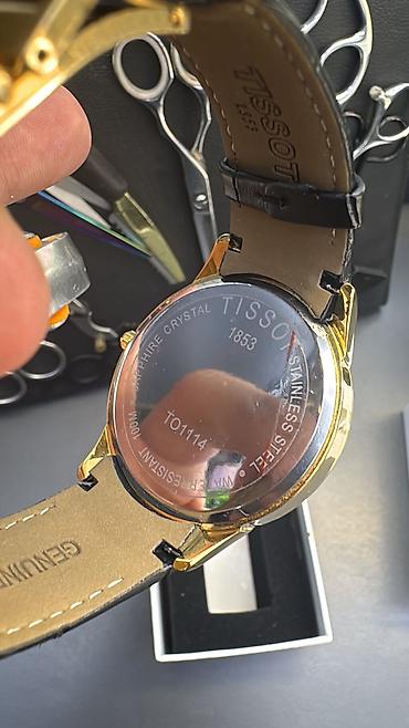 saat omega: Tissot kişi qol saatı – klassik dizayn - Korpus: Qızılı tonlu — 1