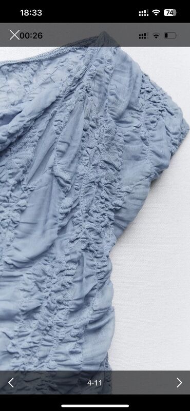 Futbolkalar: Futbolka, Zara, M, rəng - Mavi — 7