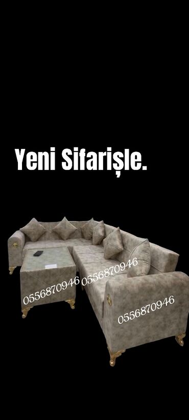 Sifarişlə divanlar: Künc divan, Qonaq otağı üçün, Parça, Bazalı, Açılan, Kitab — 28