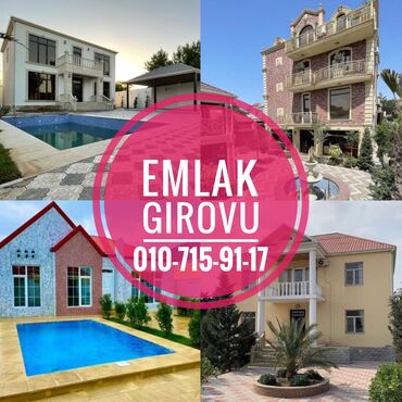 масазырда евлерин гиймети: 368 kv. m, 6 otaqlı, Qaz, İşıq, Su