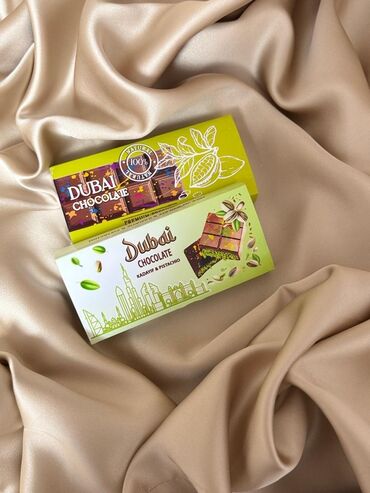 Кондитерские изделия, сладости: Дубайский шоколад с фисташковой пастой 220гр - 900сом Шоколад Волосы — 26