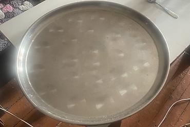 Mətbəx aksesuarları: Alüminium dairəvi soba sinisi – 2 ədəd - Material: qalın alüminium - — 1