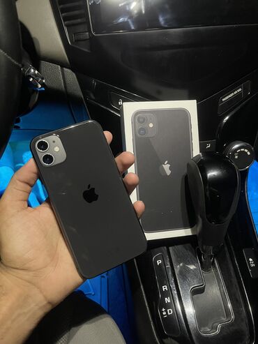 i3 4 cü nsil: IPhone 11, 64 GB, Qara, Simsiz şarj, Face ID