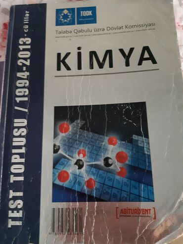 kimya test kitabı: Kimya test normal vəziyyətdə.Cavablarıda üstündə