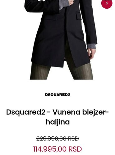 Sakoi: Dsquared2, S (EU 36), Svila, Jednobojni — 6