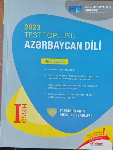 ingilis dili test banki 1 ci hisse cavablari 2001: Azerbaycan dili test toplusu sadece 1 hisse.catdirilma azadlig ve