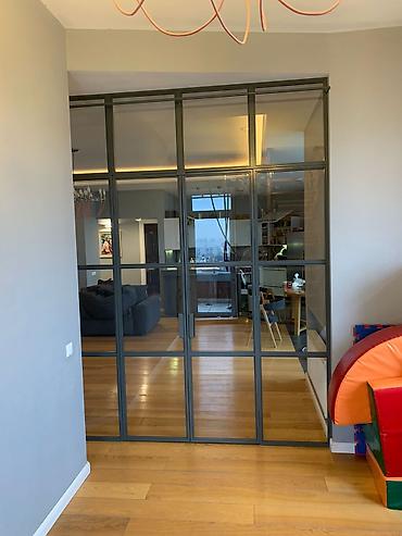 Перегородки на заказ: На заказ Лофт-перегородка, Для офиса, Бронированное стекло, Бесплатная доставка — 9