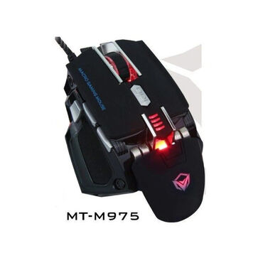 мышь компьютерная: MT-975 (Black) USB Corded Gaming Mouse игровая мышь Арт.789