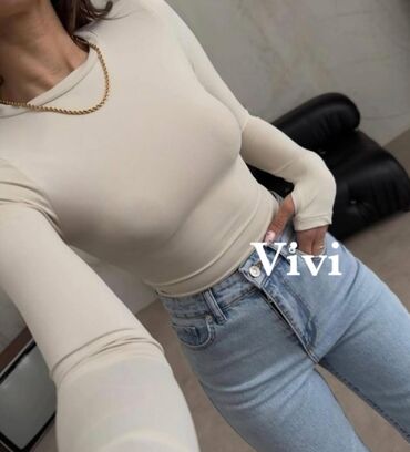 Bluze: XL (EU 42), Likra, Jednobojni, bоја - Crna — 12