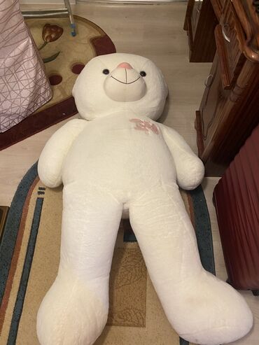 силикон для формы: Большой плюшевый мишка - Цвет: молочный/белый - Рост: примерно