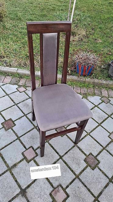 ikea ormari za sobu: 04. Uski naslon 
Braon bajc drvo 
Cena: 41 e po kom — 1